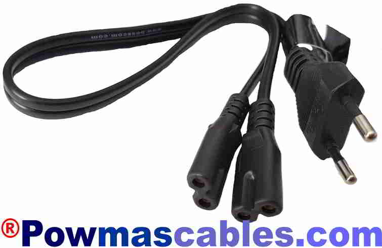 Black Mains Power Cable for Bang & Olufsen B&O 2 Metres 