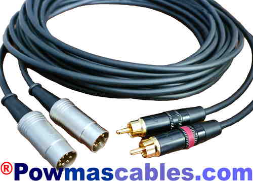 Black,SHQ 10 Mtrs BeoLab Speaker Cable for Bang & Olufsen B&O PowerLink Mk2 